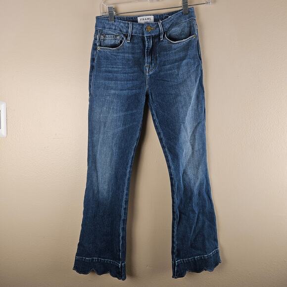 Frame Denim Le Crop Mini Boot Jeans Size 25 - Picture 1 of 7